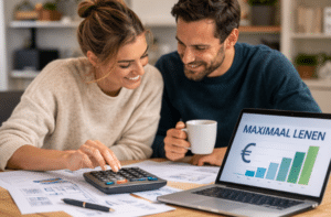 een stel die uitrekent wat zij maximaal kunnen lenen